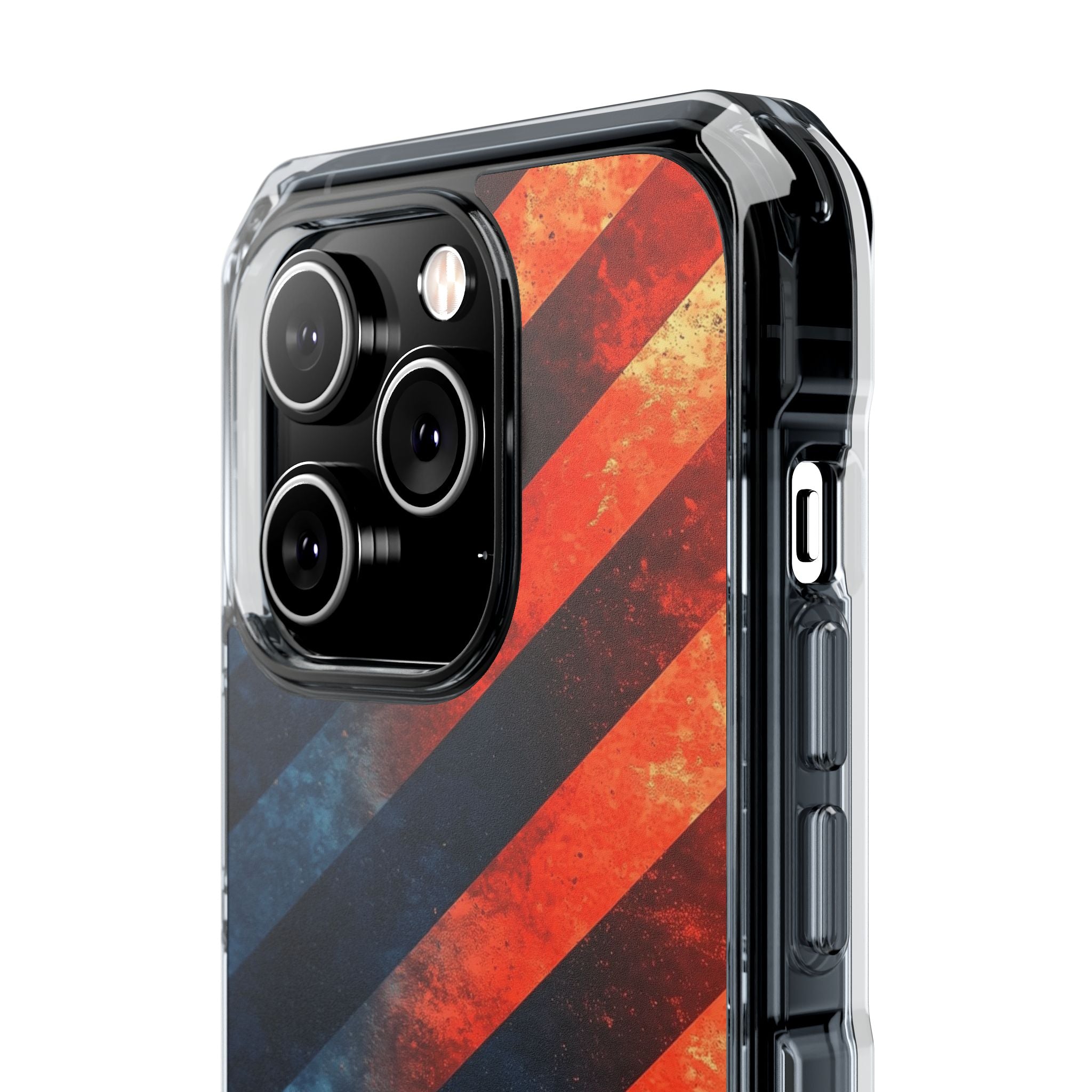 Diagonal Stripes Blaze iPhone 14 Pro Case - Impact