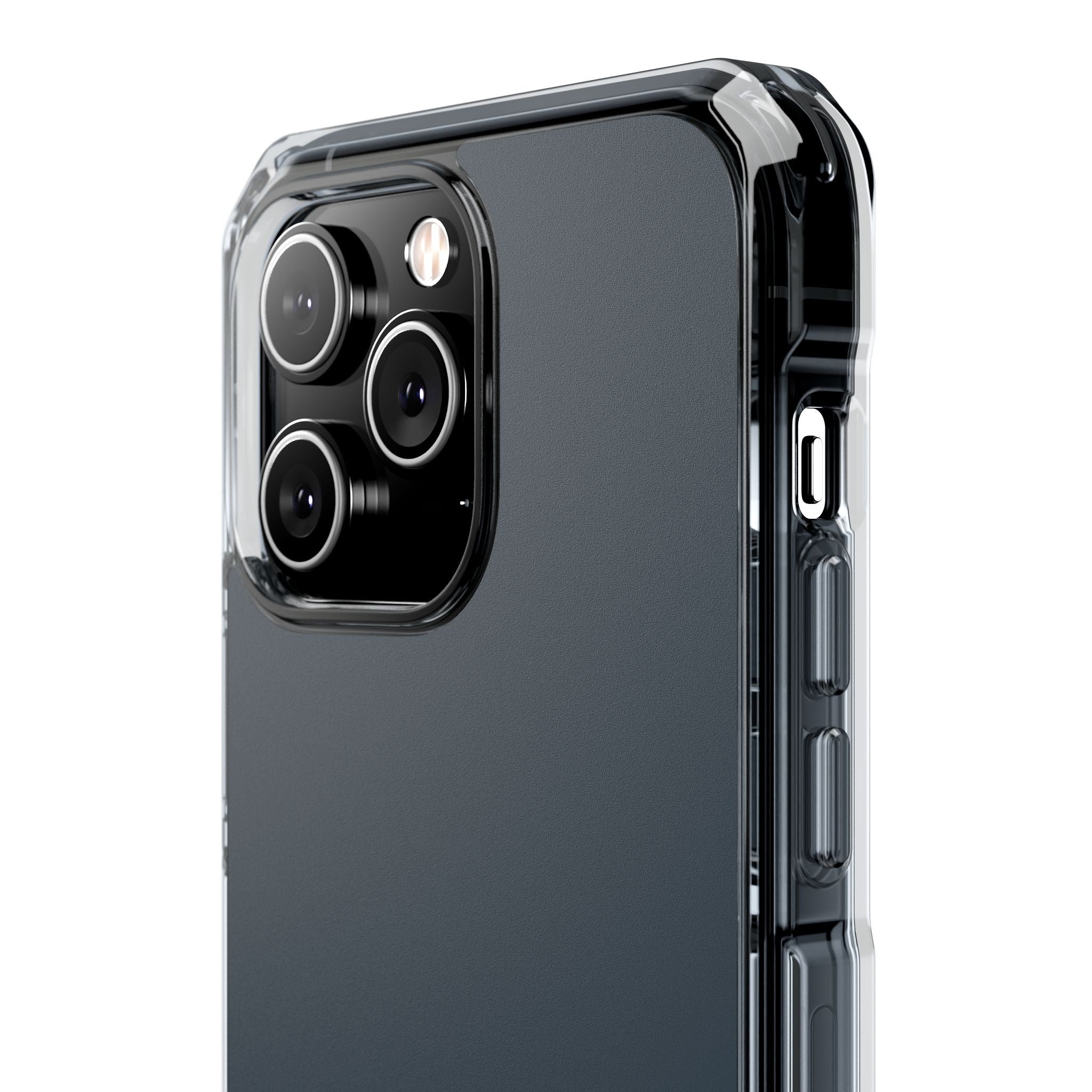 Charcoal Black - Clear Impact Case for iPhone