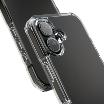 Charcoal Black - Clear Impact iPhone 16 Phone Case