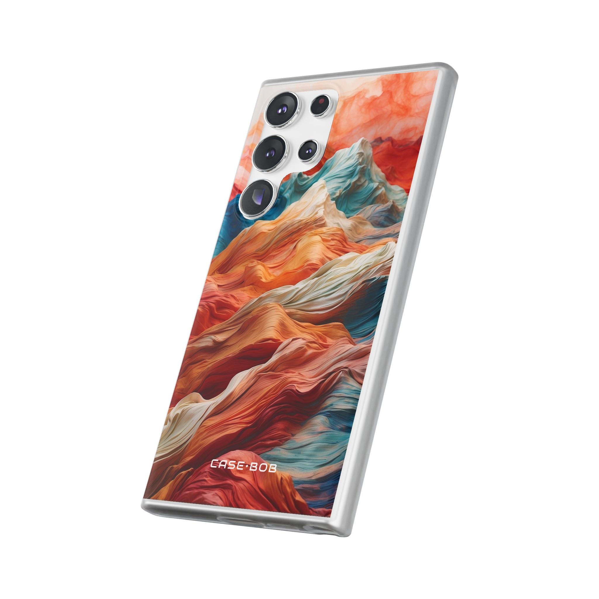 Fabric Peaks Cream Samsung S23 Ultra Case - Soft