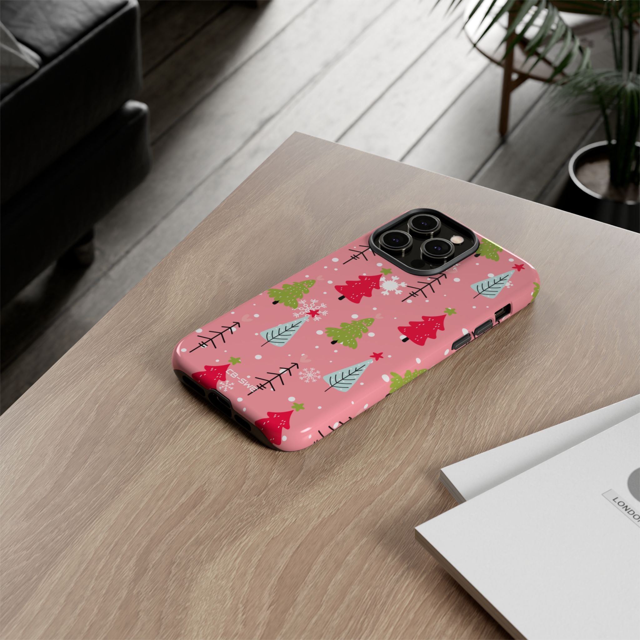 Festive Trees Dance - iPhone Case