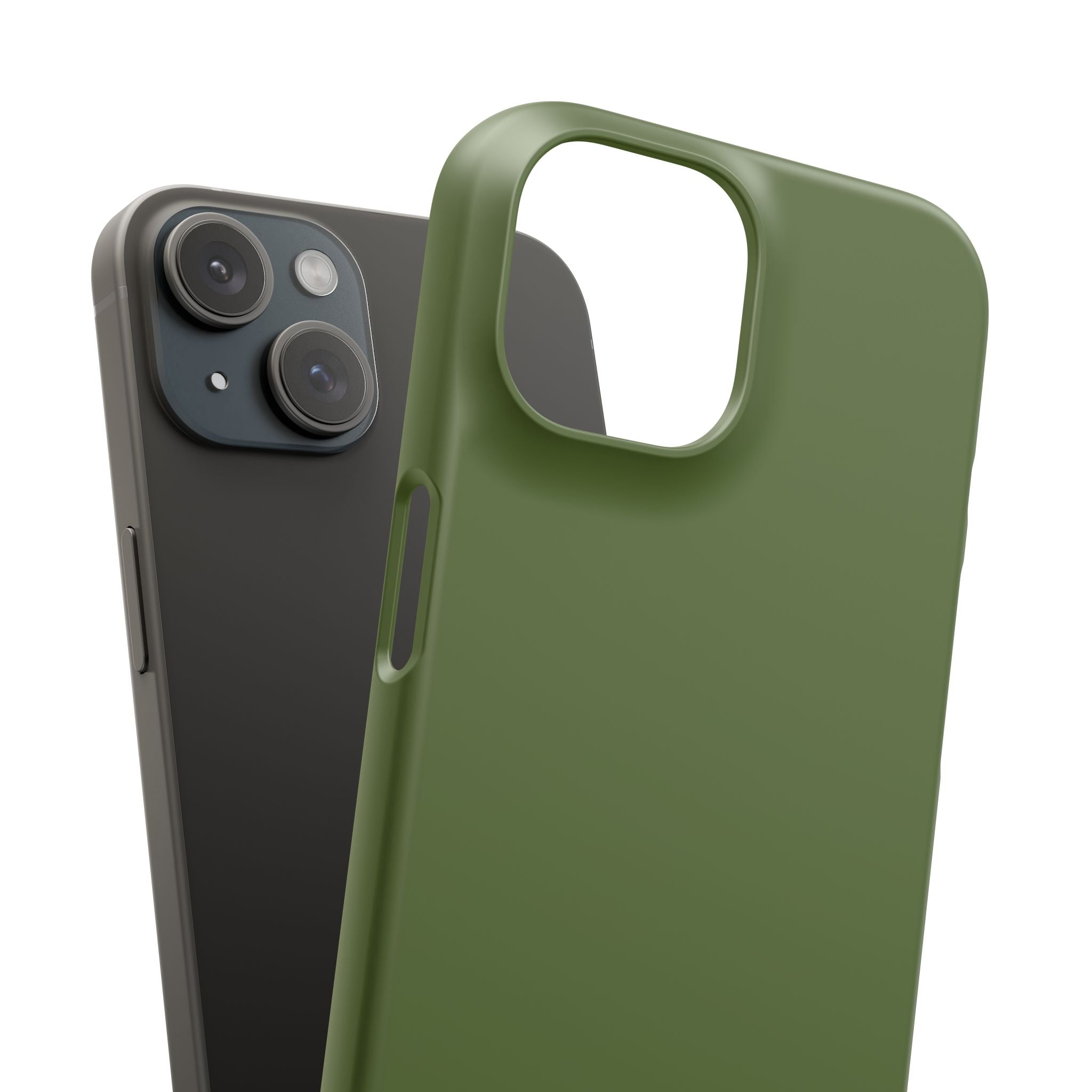 Dark Olive Green iPhone 15 - Slim Phone Case