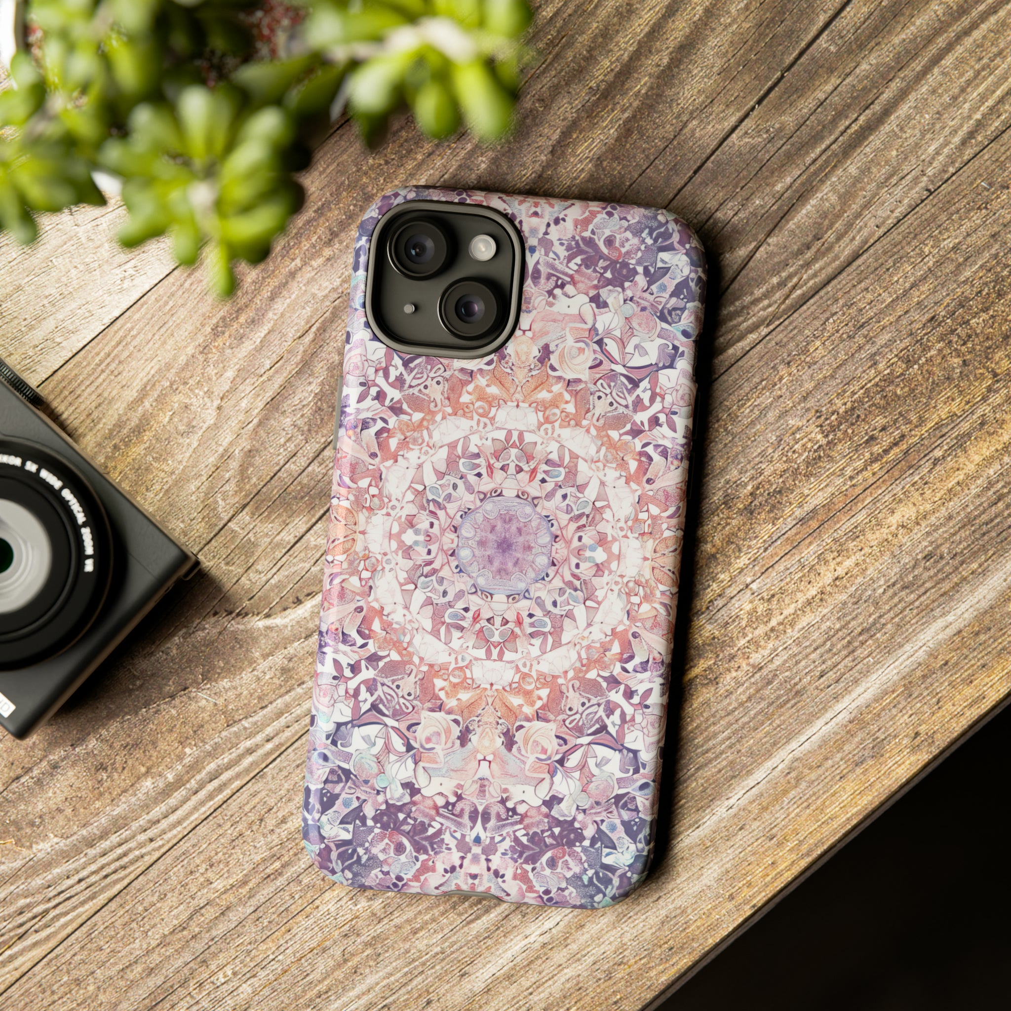 Symmetric Mandala Harmony - Protective Phone Case