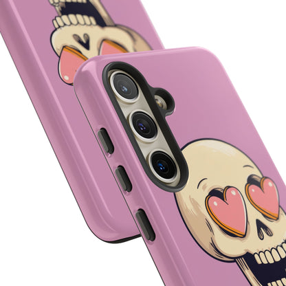 Heart Eyed Skull Samsung S24 Case - Tough