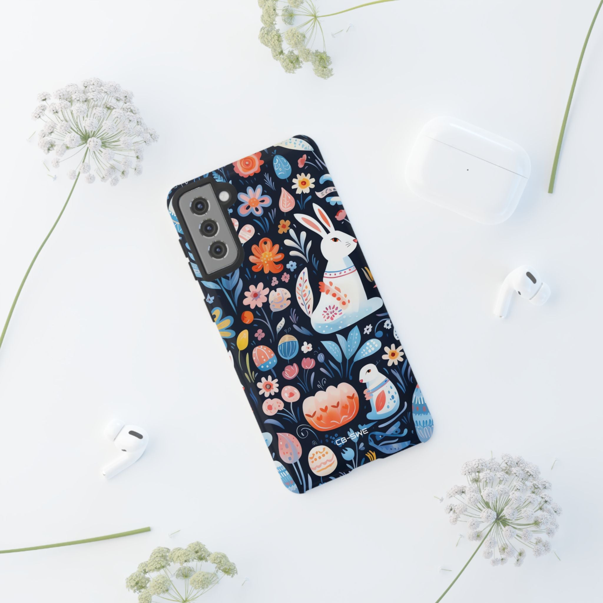 Bunnies Play Among Flowers - Samsung Case