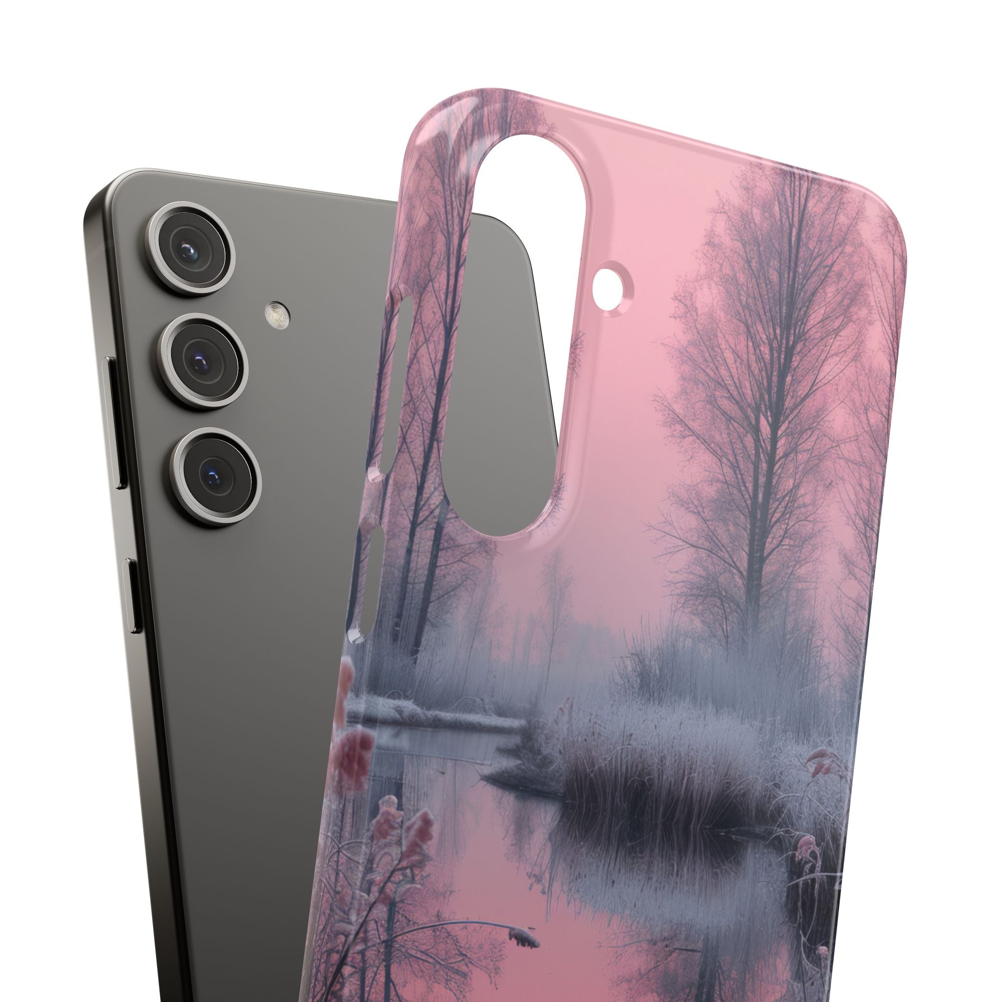 Pink Serenity Case - Slim Samsung S24 Phone Case