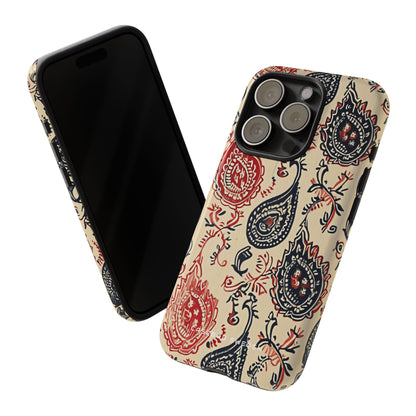 Vintage Paisley Elegance iPhone 15 - Tough Phone Case