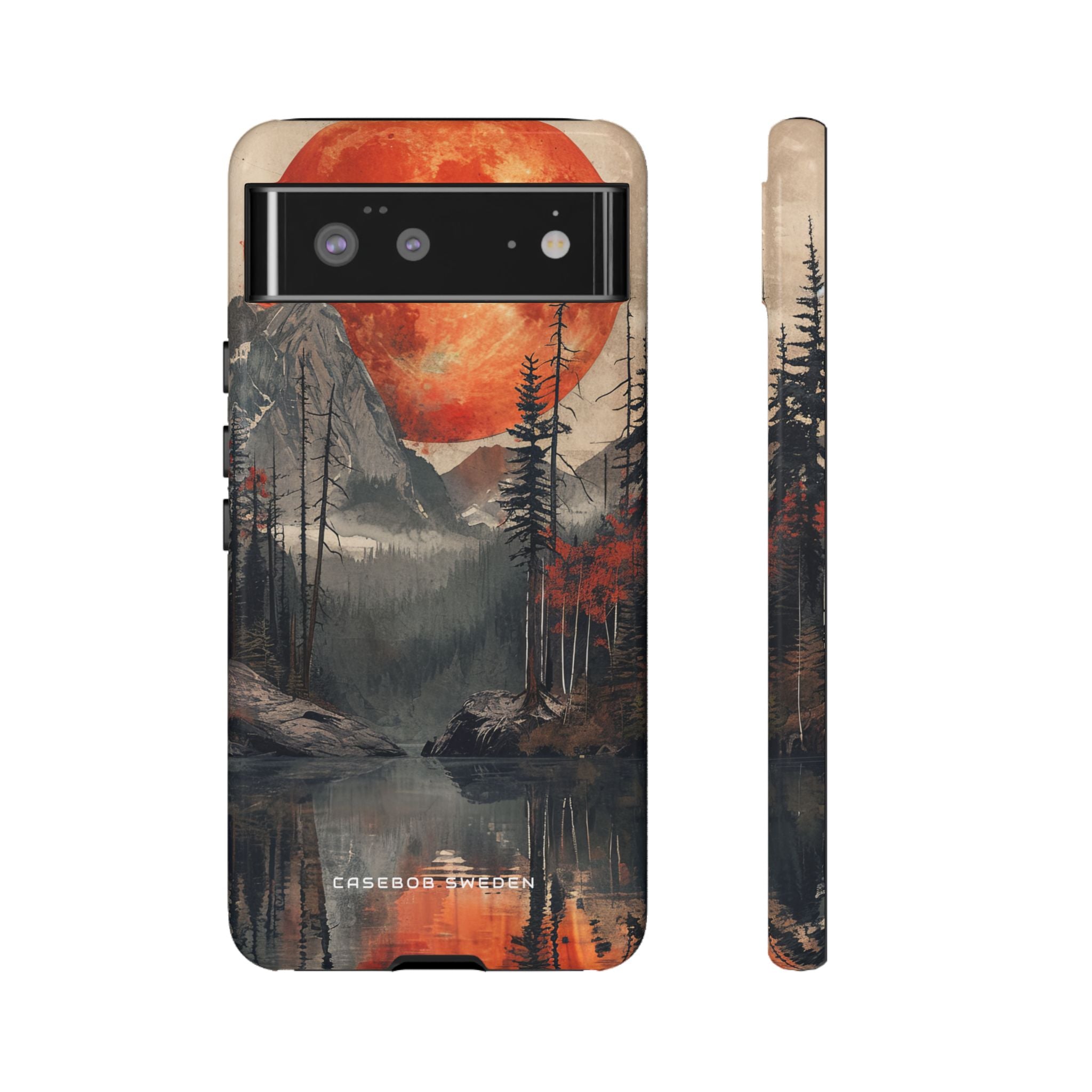 Celestial Glow Over Reflective Landscape Google Pixel 6 - Tough Phone Case