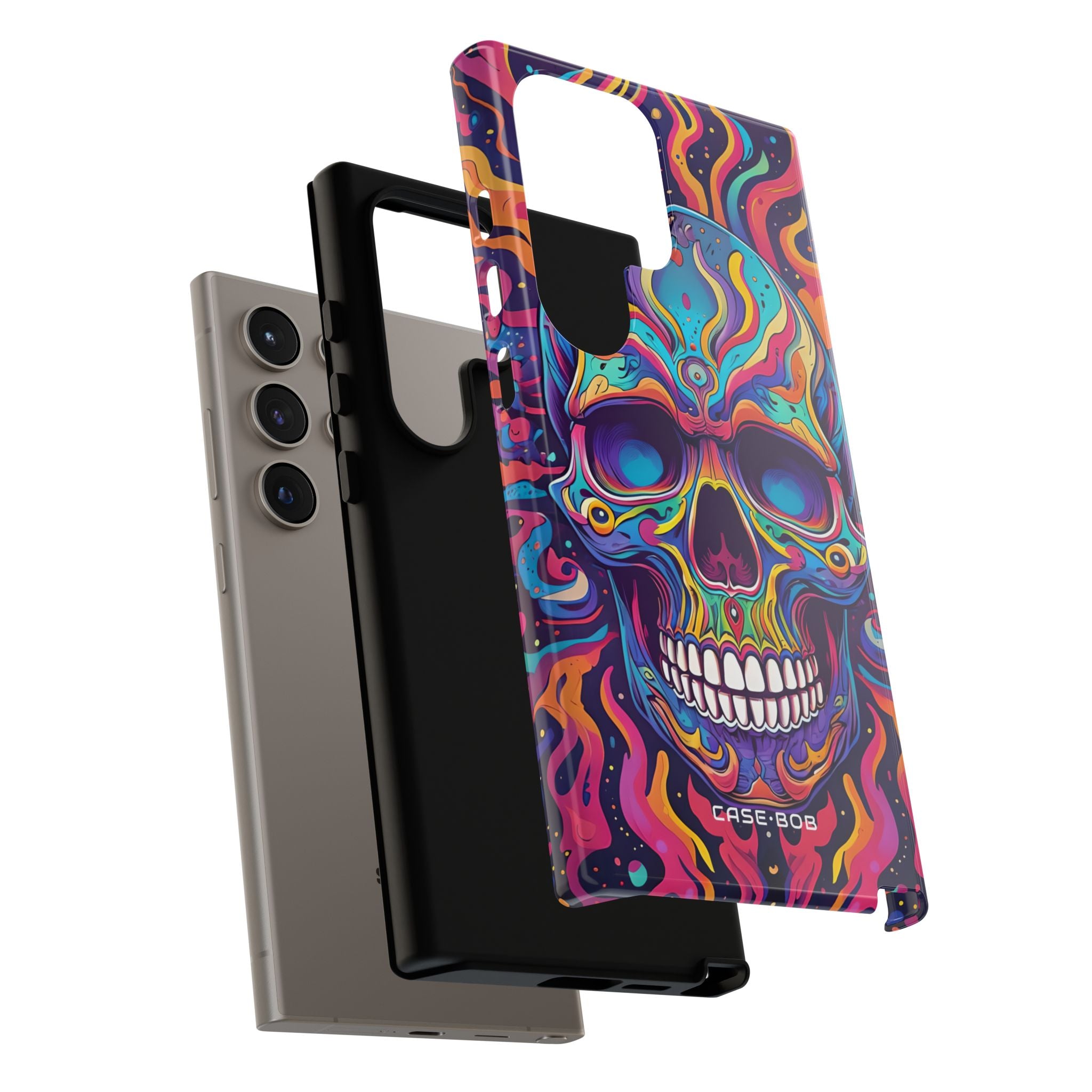 Flaming Skull Samsung S24 Ultra Case - Tough