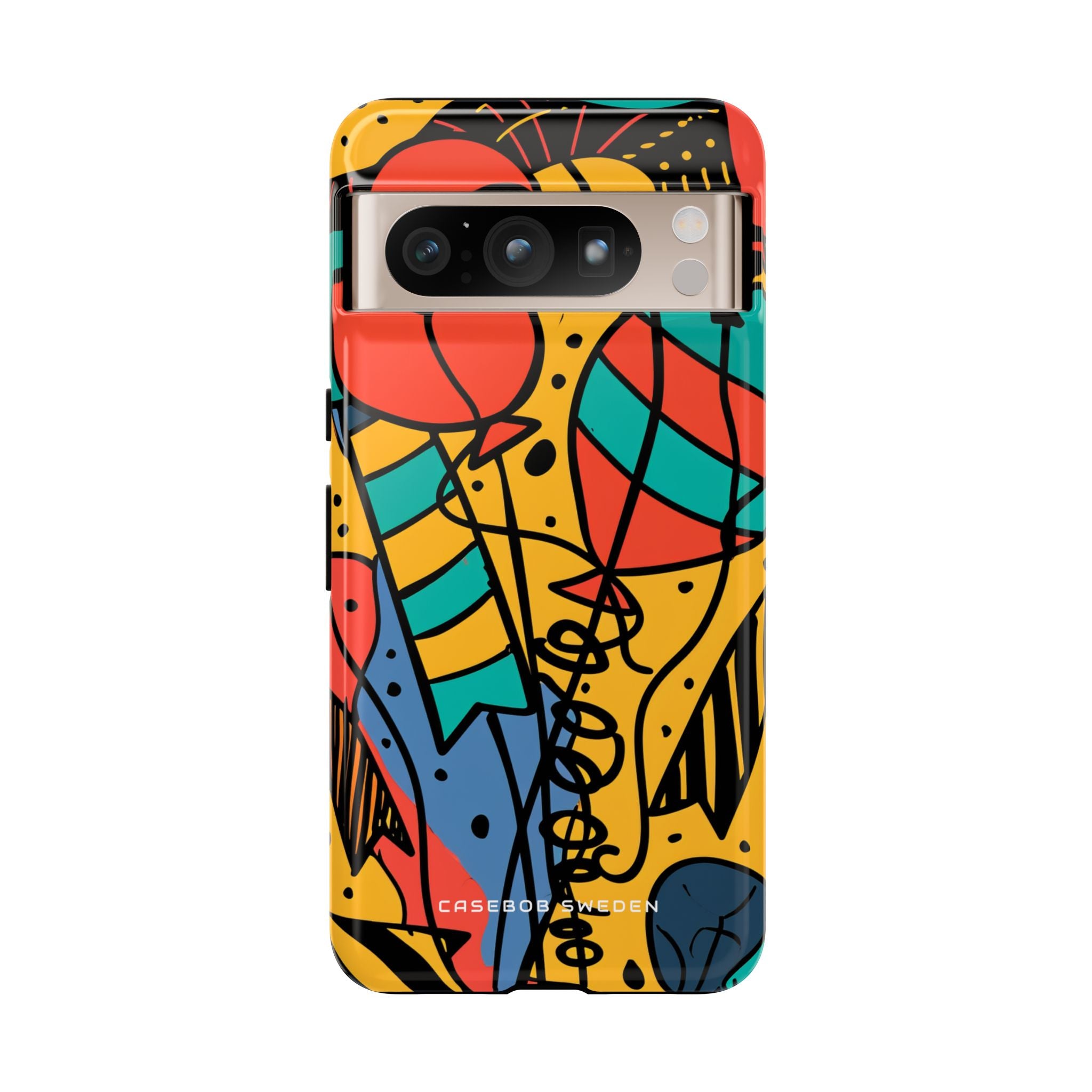 Playful Lines in Motion Google Pixel 8 - Tough Phone Case