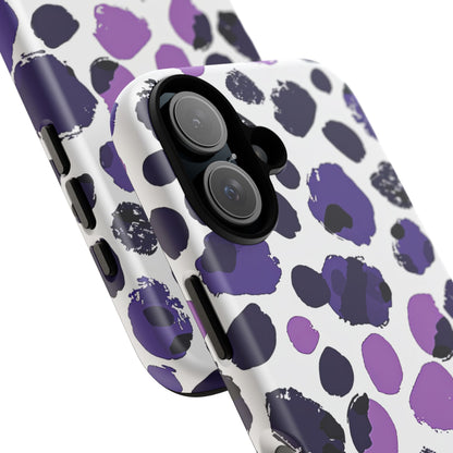 Purple Inkblots iPhone 16 - Tough Phone Case