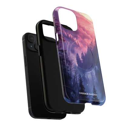 Misty Forest Serenity - Tough + MagSafe® iPhone 15 Phone Case