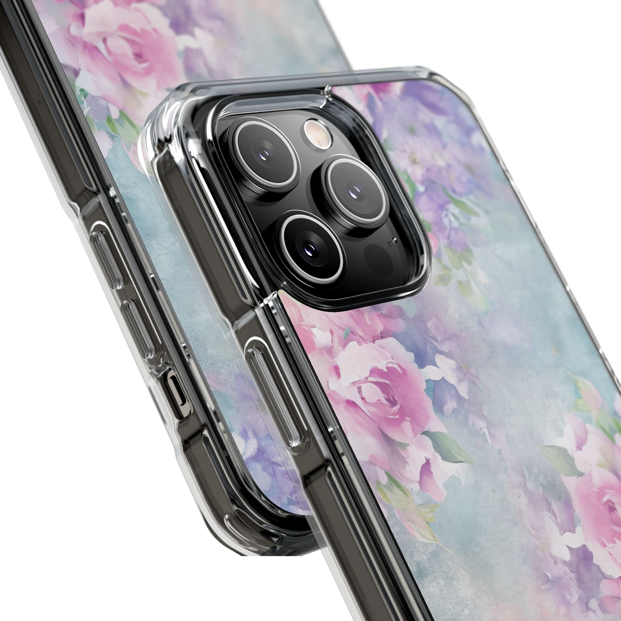 Dreamy Floral Watercolor - Clear Impact iPhone 14 Phone Case