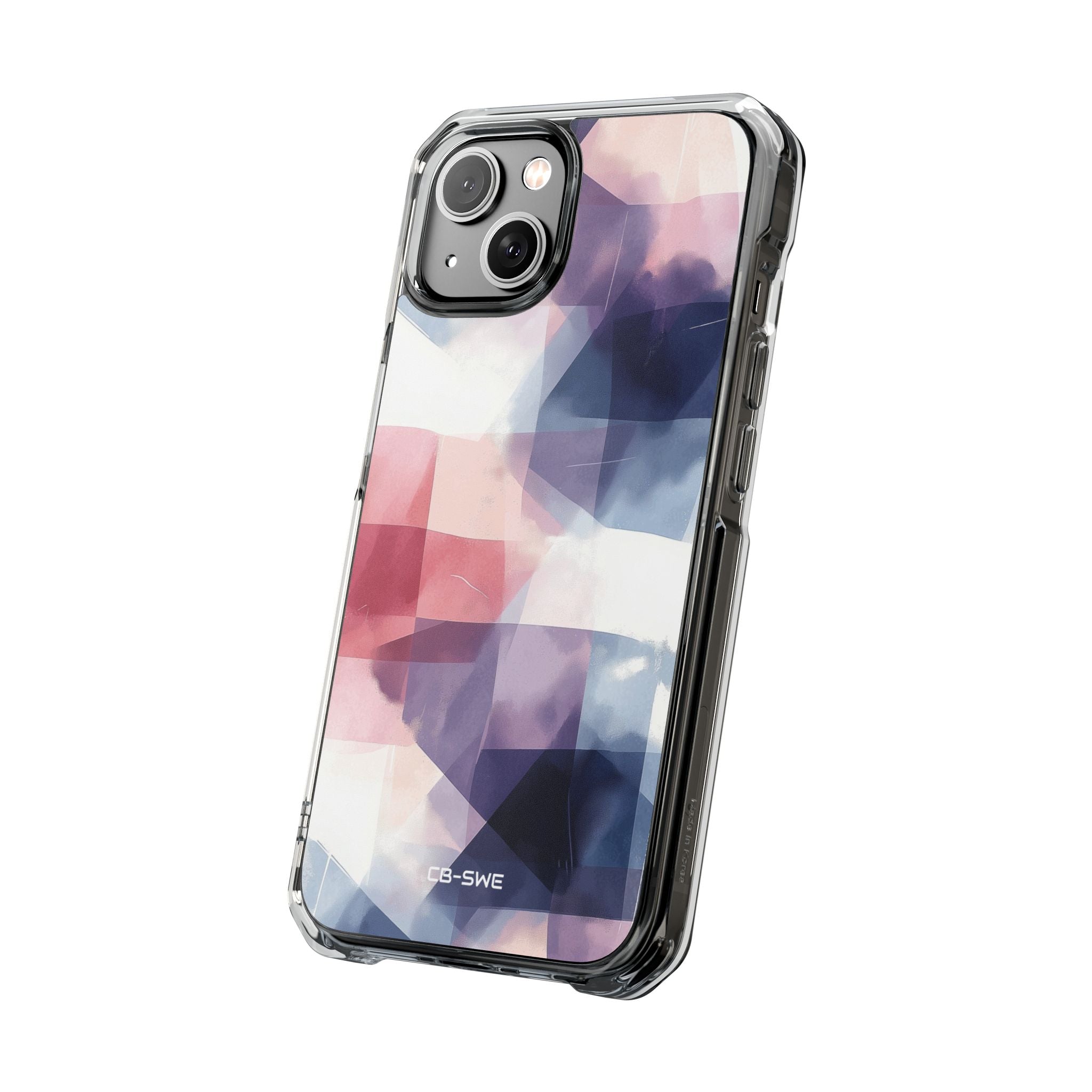 Fluid Shapes Merge iPhone Case - Impact