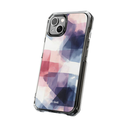 Fluid Shapes Merge iPhone Case - Impact