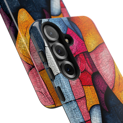 Elephant Mosaic Samsung S25 Case - Tough