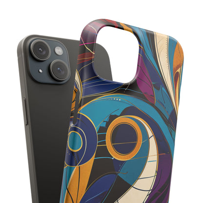 Vintage Vortex Harmony iPhone 15 - Slim Phone Case