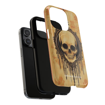 Gothic Skull Elegance iPhone 15 | Tough+ Phone Case