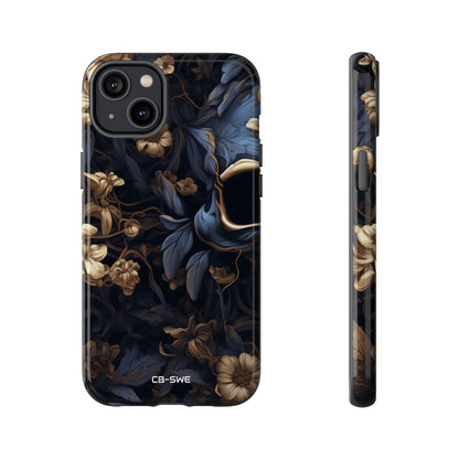 Gothic Floral Skull - iPhone Case