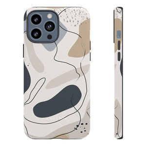 Grey Lines Simplicity - Protective Phone Case