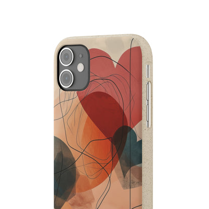 Abstract Heart Harmony | Biodegradable Phone Case