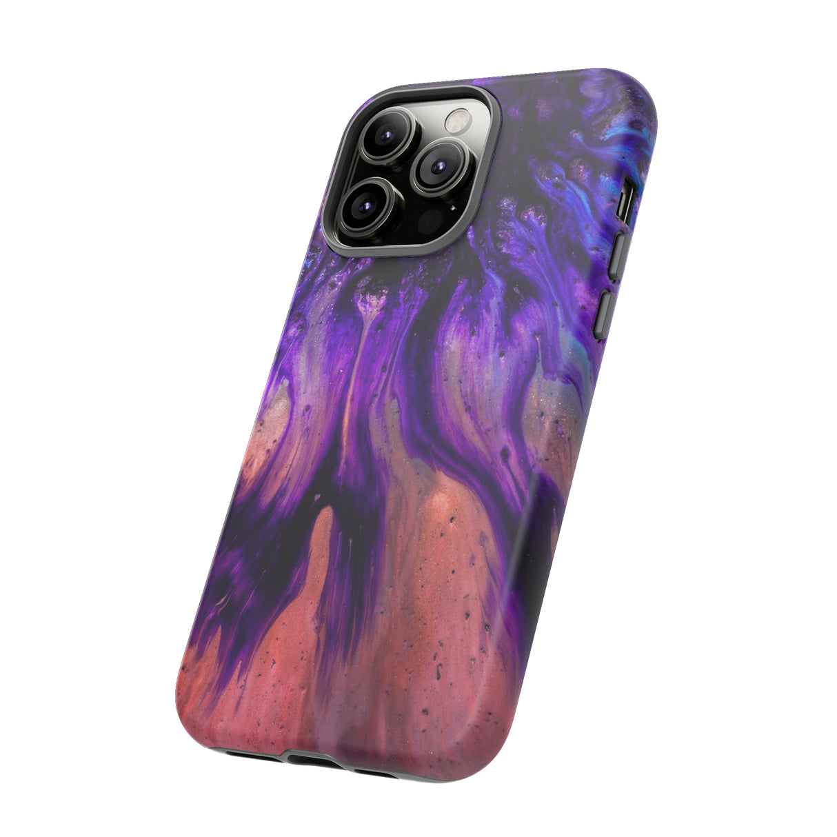 Purple Flow Ink Art iPhone Case (Protective) Phone Case