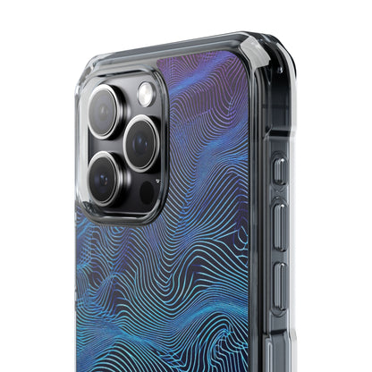 Neon Waves Flow iPhone 15 - Impact Clear+