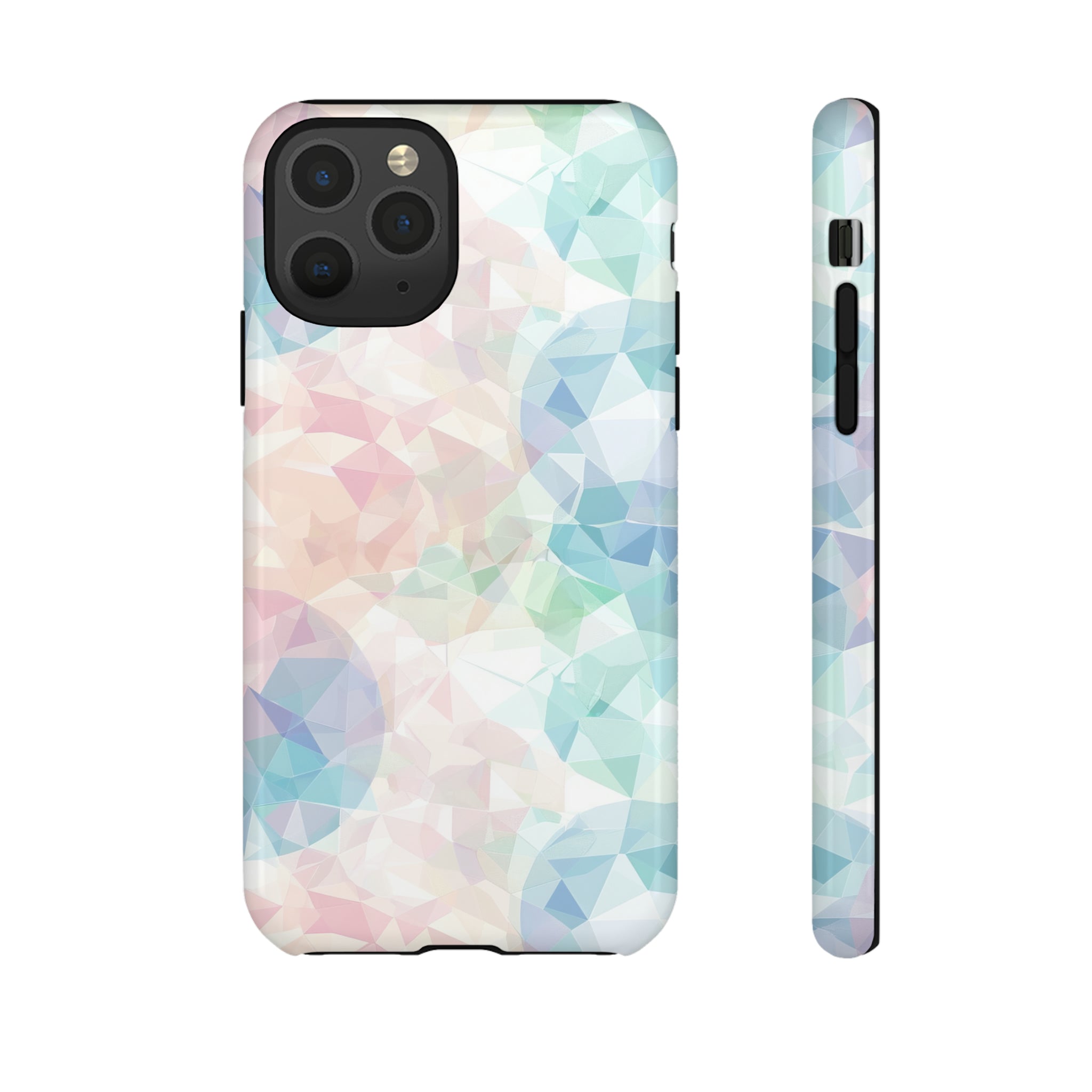 Geometric Intricacy: Pastel Precision - Protective Phone Case