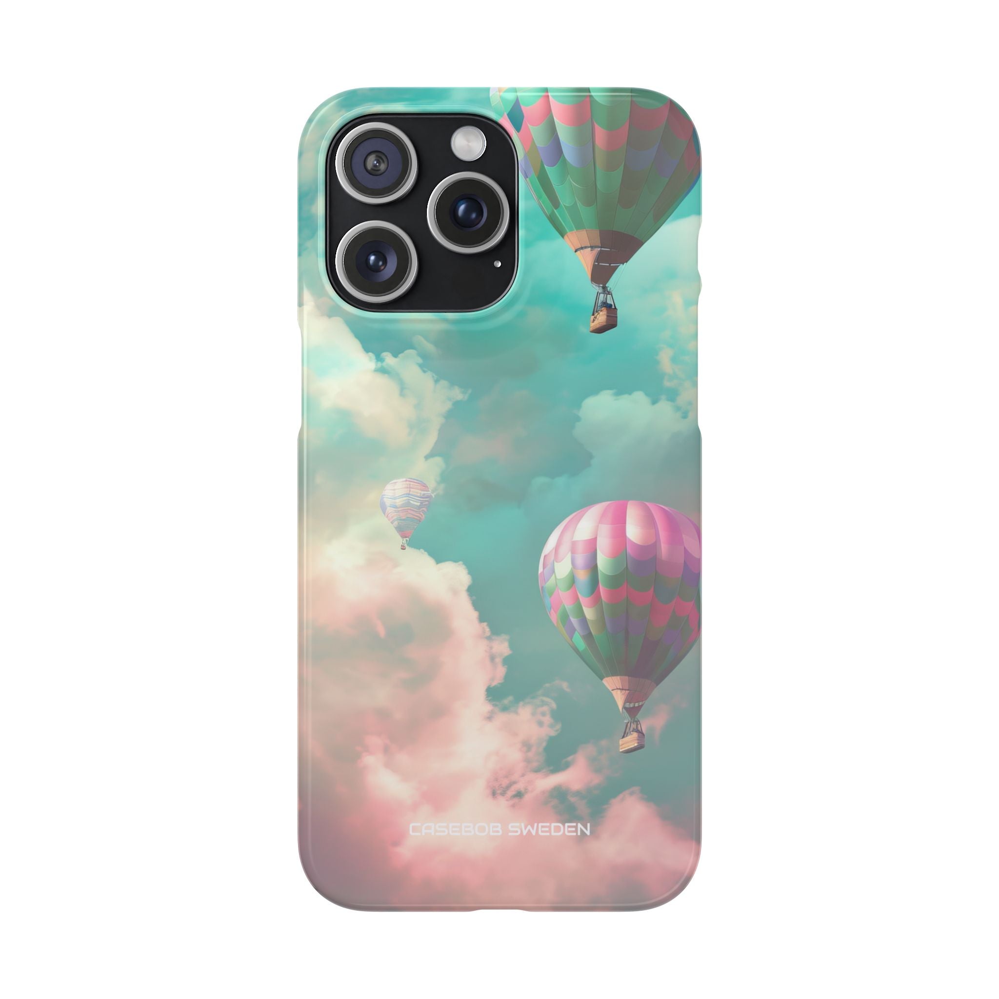 Pastel Balloon Adventure - Slim iPhone 15 Phone Case