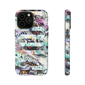 Abstract Green Purple - Protective Phone Case