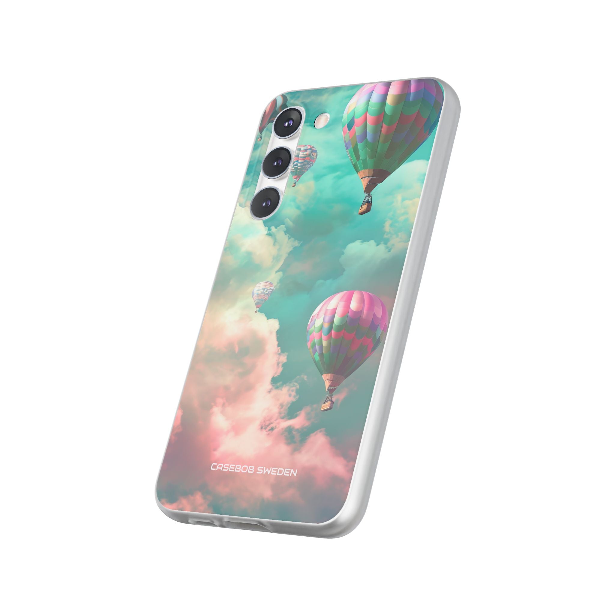 Pastel Balloon Adventure - Flexi Samsung S23 Phone Case