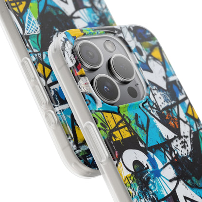 White Ripple Drift iPhone 15 Pro Case - Soft