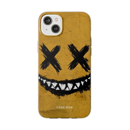 Jagged Smile Yellow iPhone 14 Plus Case - Soft