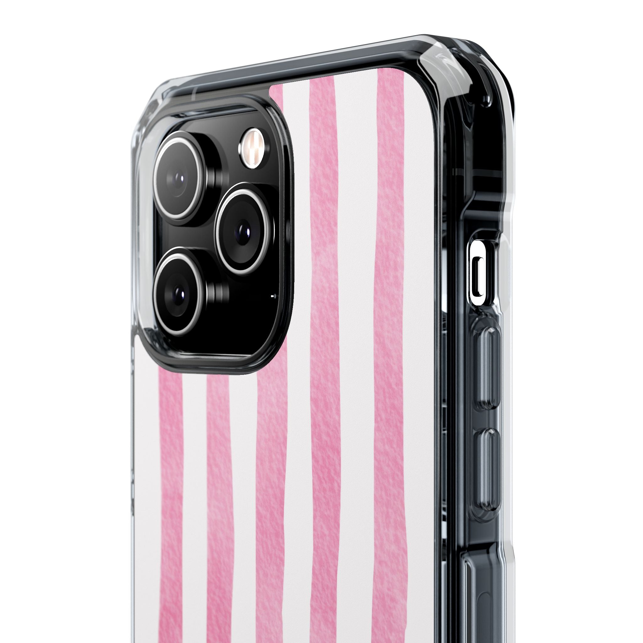 Pink Watercolor Stripes iPhone Case - Impact