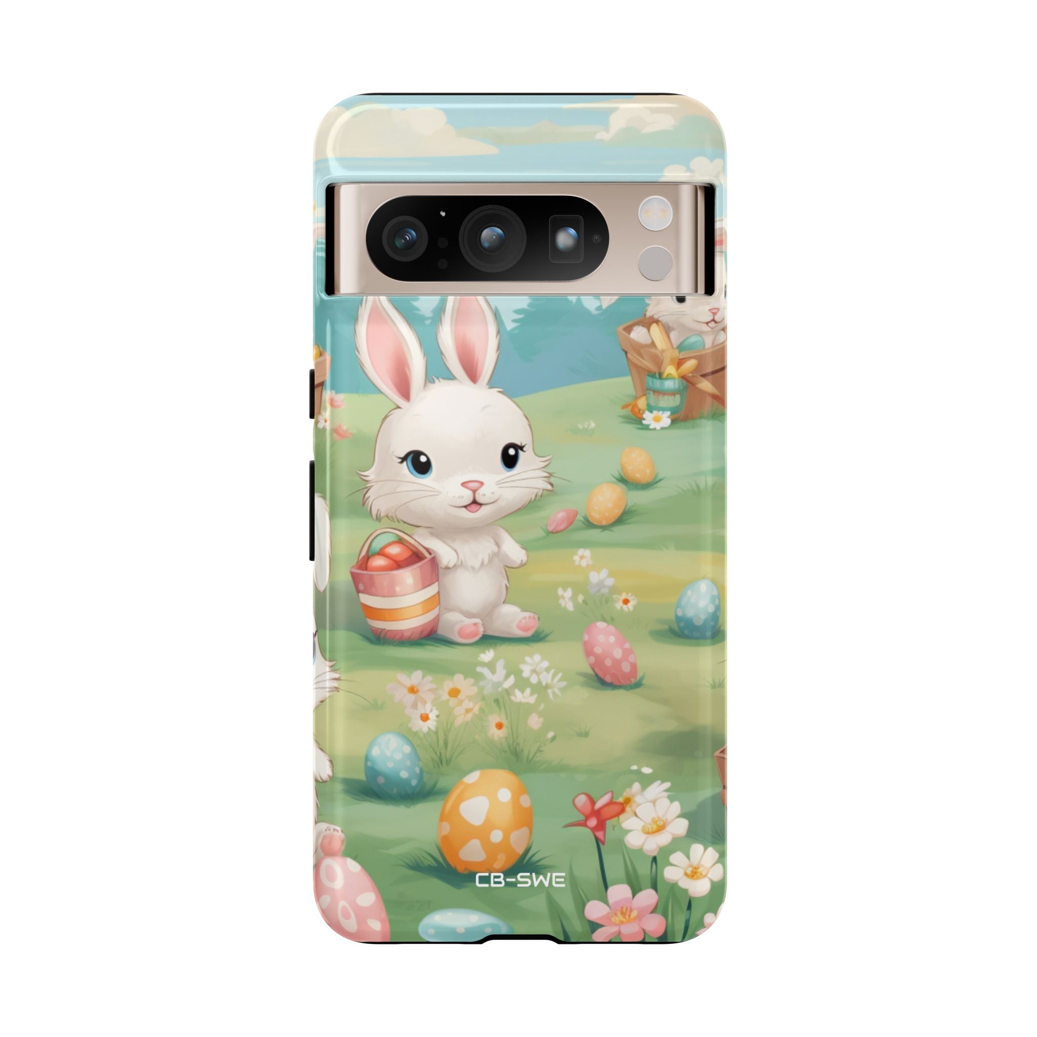 Bunnies Hunt Eggs - Google Pixel Case