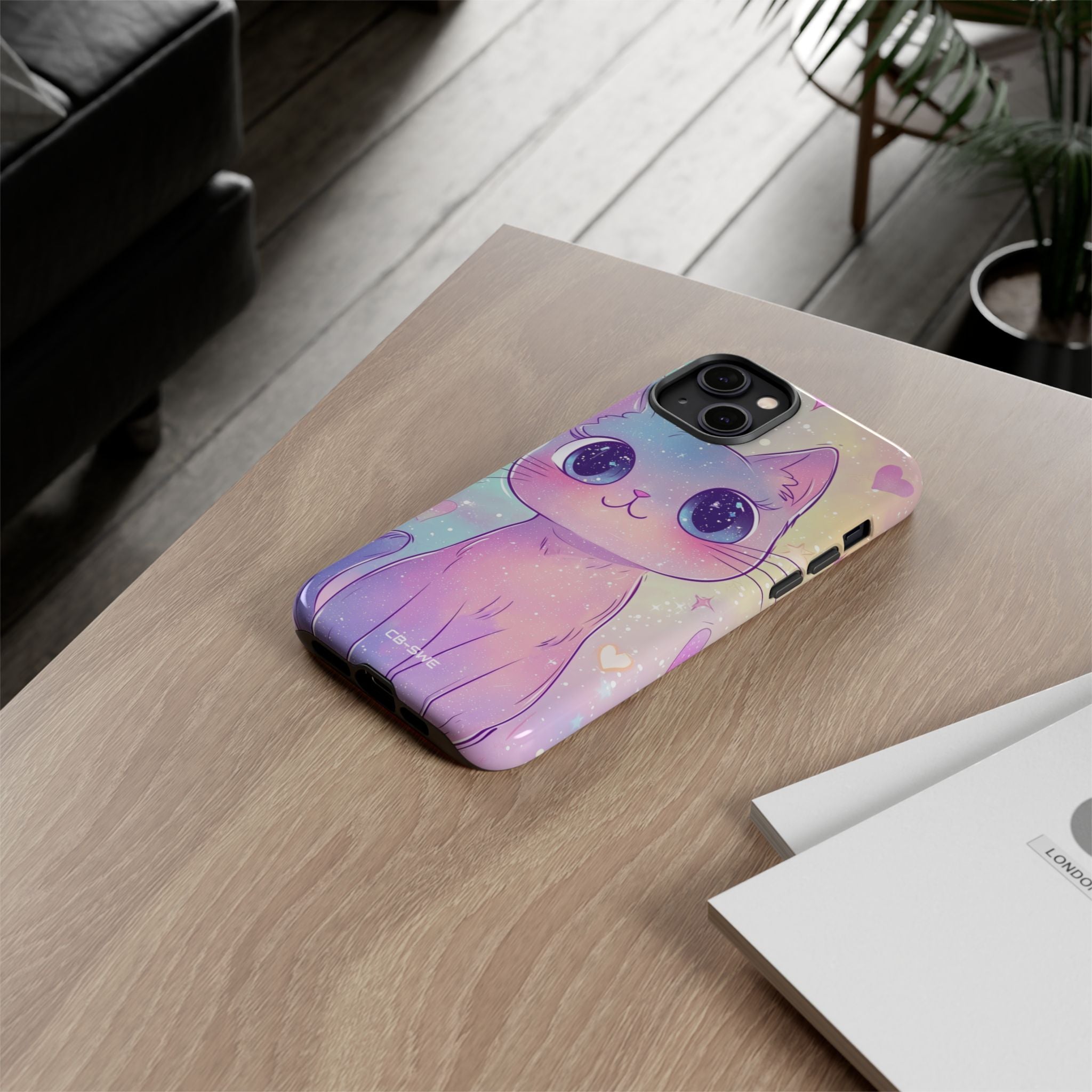 Sparkling Cat Smiles - iPhone Case
