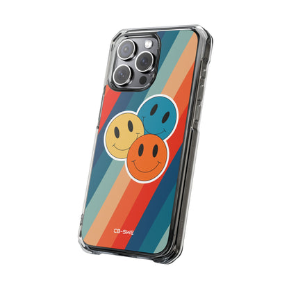 Retro Smiley Harmony iPhone Case - Impact