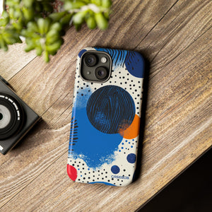 Blue Tranquil Geometry - Protective Phone Case