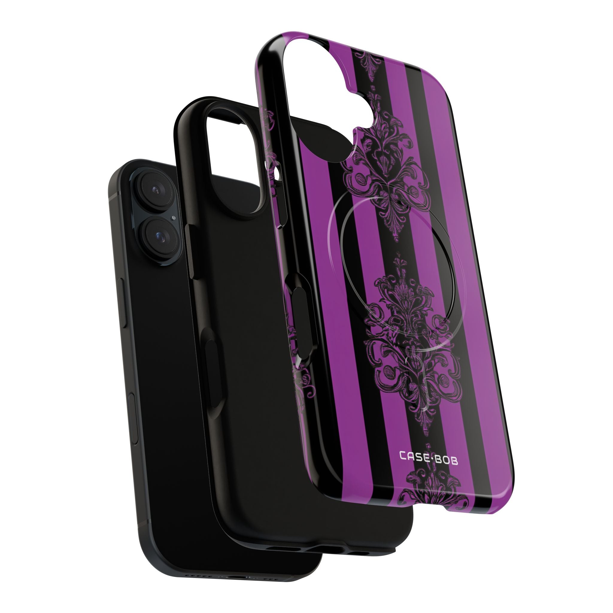 Damask Elegance Purple iPhone 16 Case - Tough+