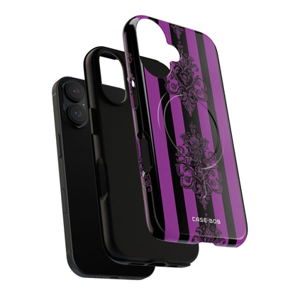 Damask Elegance Purple iPhone 16 Case - Tough+