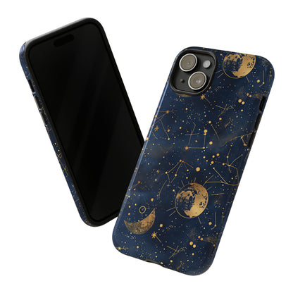 Celestial Zodiac Whispers - Protective Phone Case