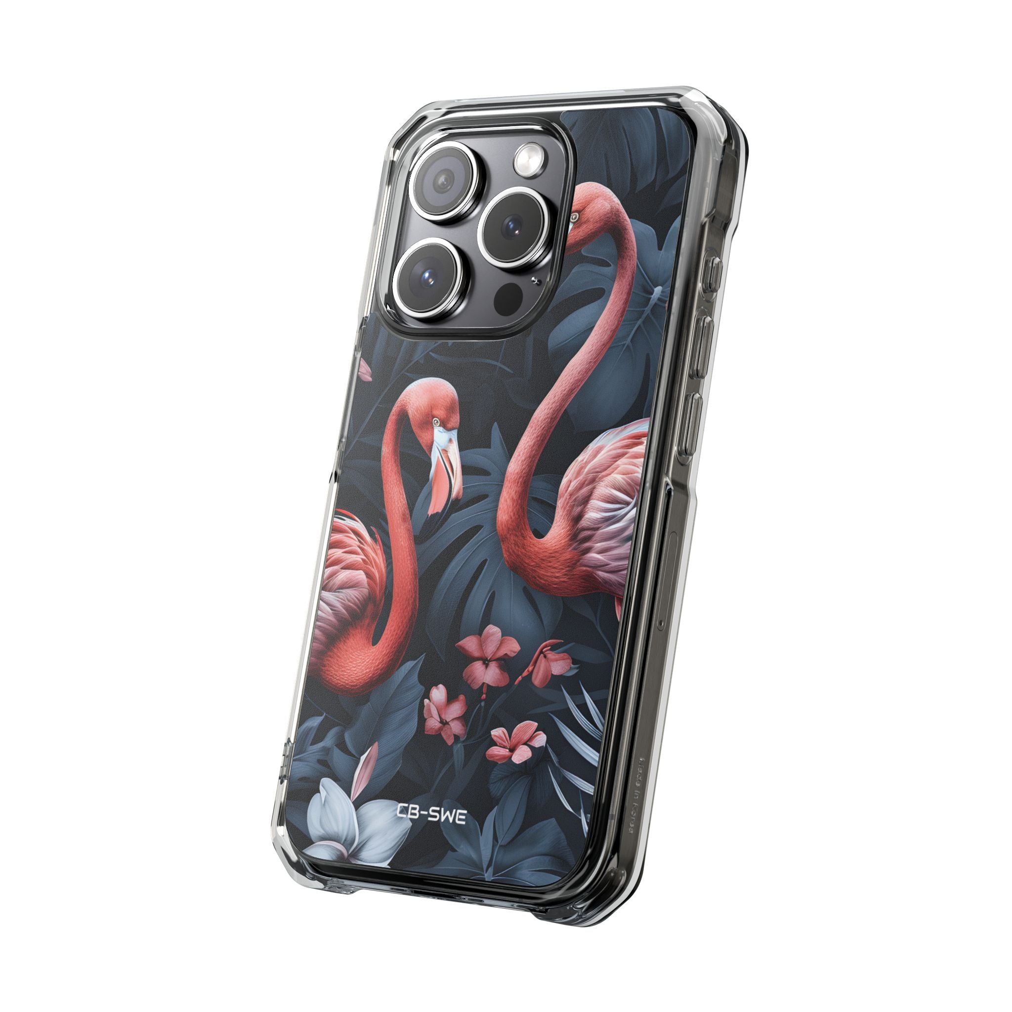 Flamingos Embrace Nature iPhone Case - Impact