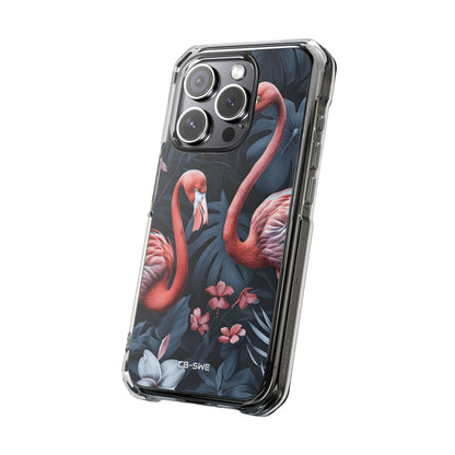 Flamingos Embrace Nature iPhone Case - Impact