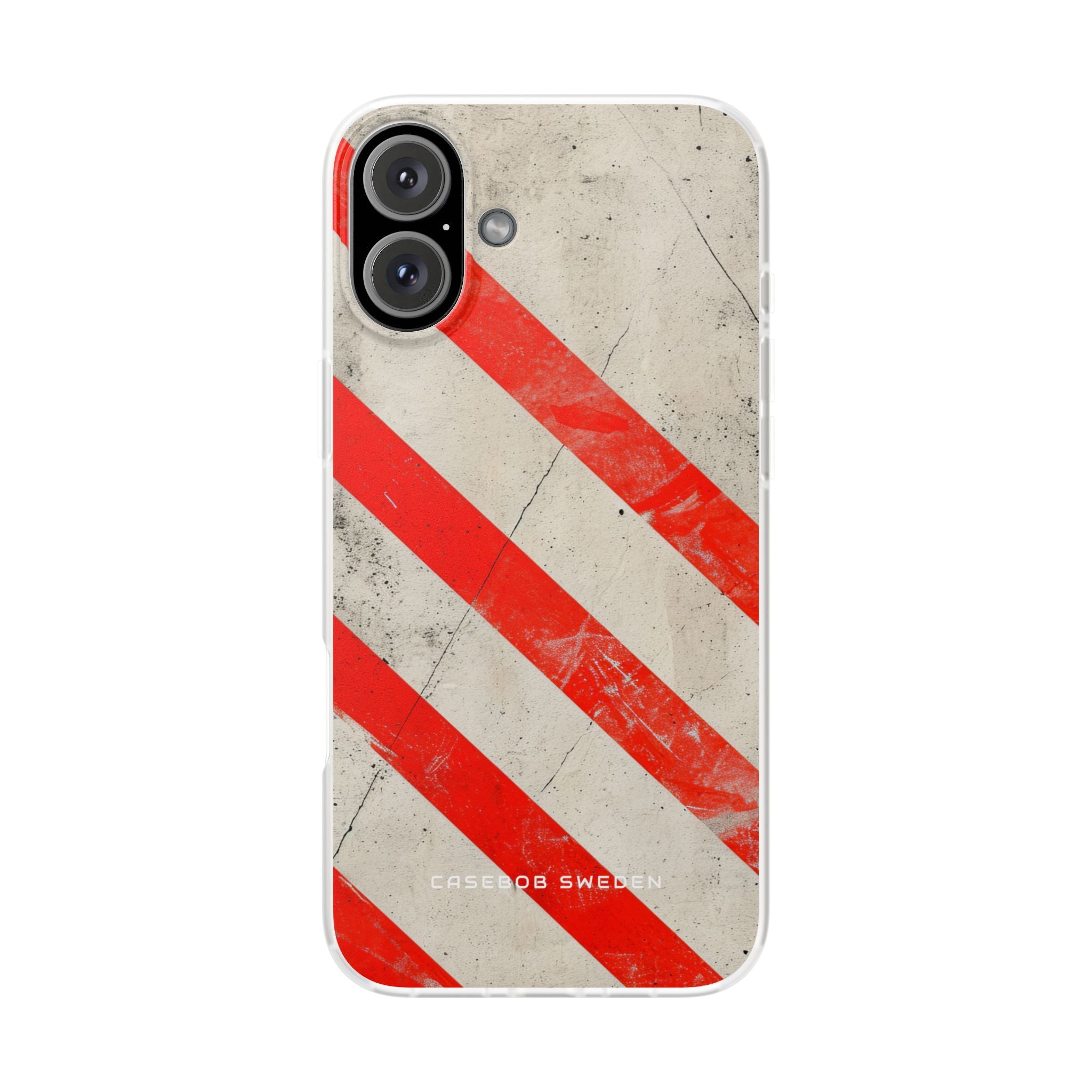 Striker Crimson Stripes iPhone 16 - Flexi Phone Case