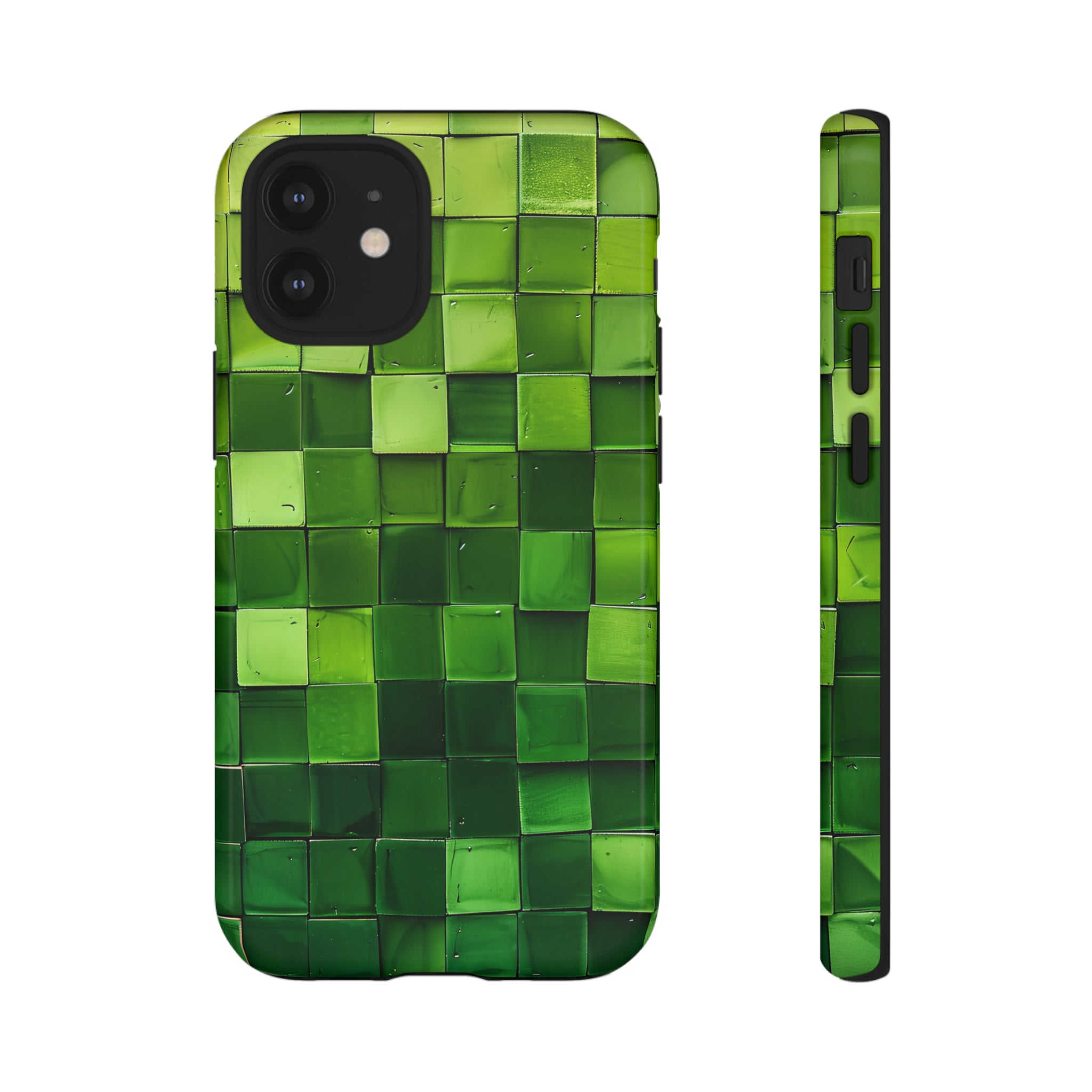 Emerald Square: Green Gradient - Protective Phone Case