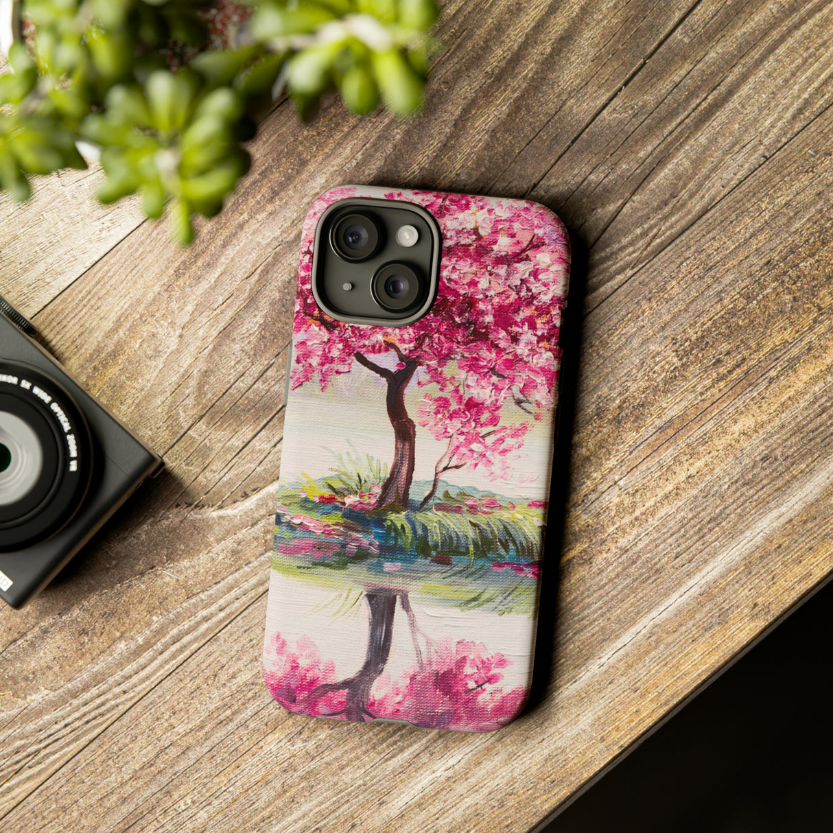 Oil painting - Oriental Cherry Tree - Protective Phone Case