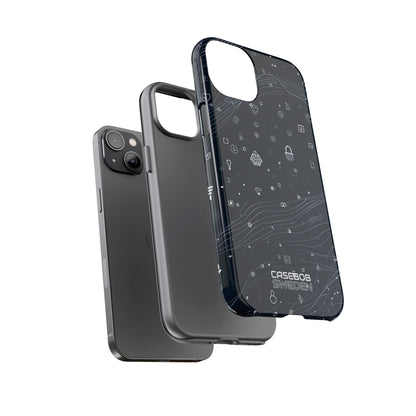 Digitale golfvormen verbinding iPhone 14 - Tough