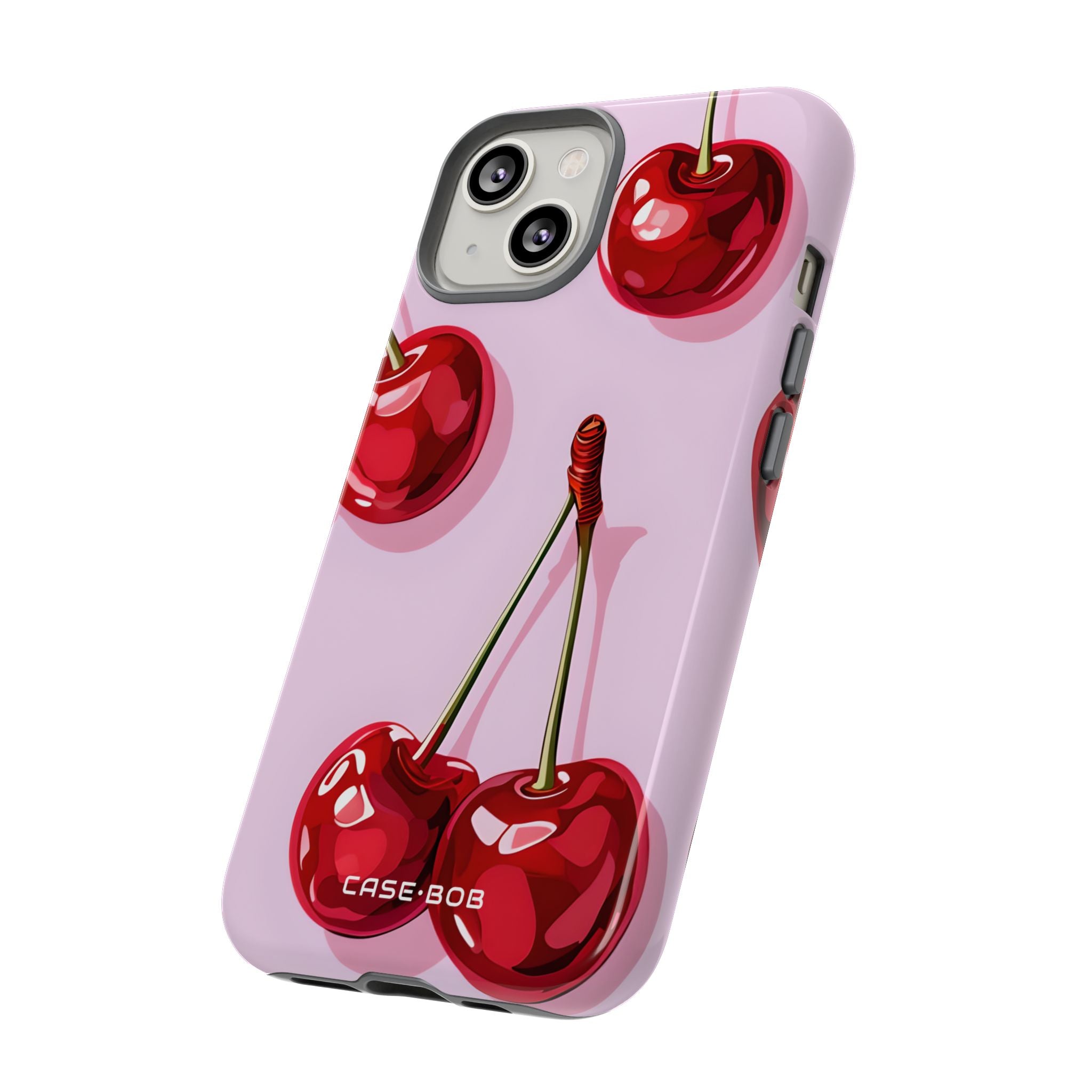 Glossy Cherry Burst iPhone 14 Case - Tough