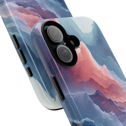 Mountain Wave Serenity - Tough iPhone 16 Phone Case