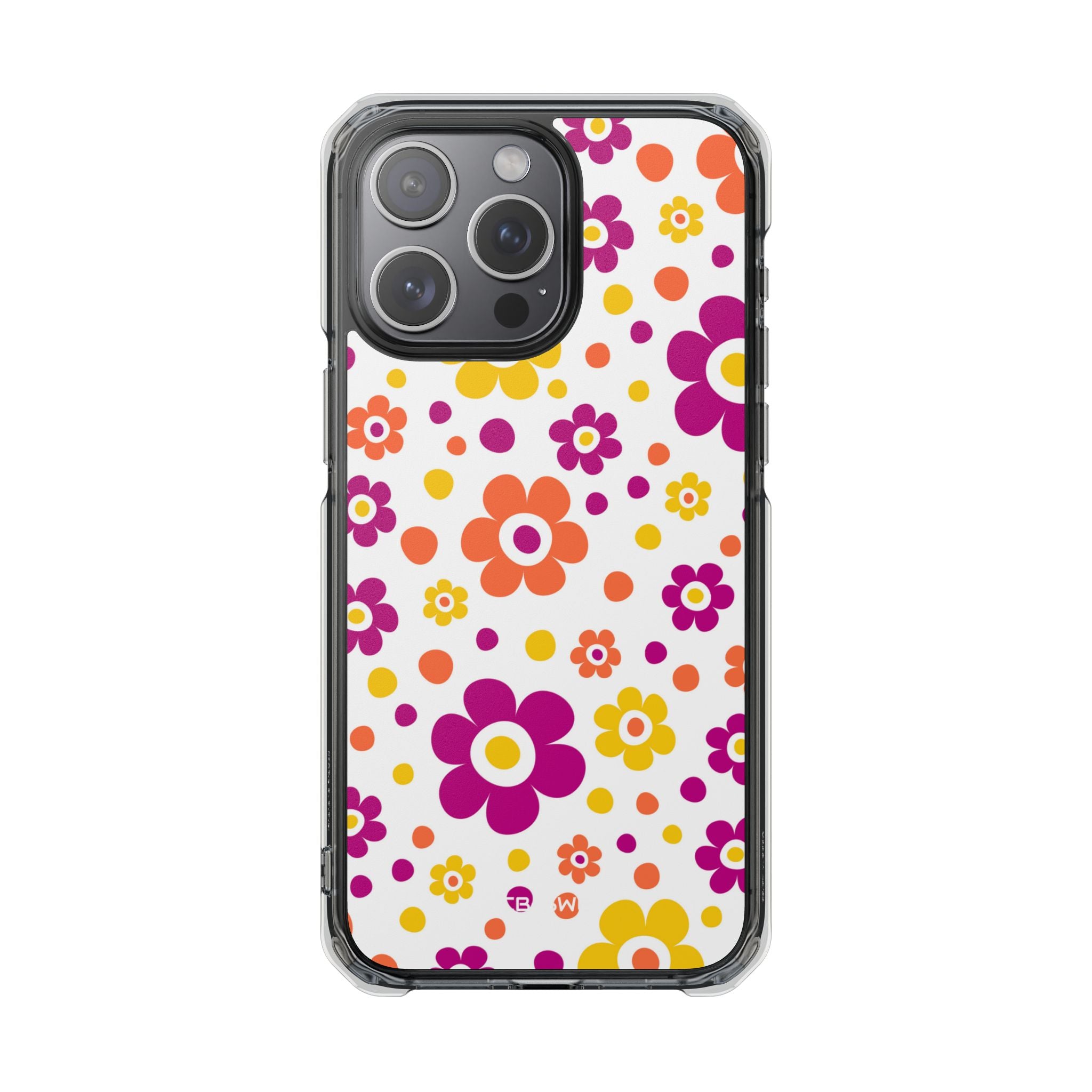 Retro Floral Playfulness iPhone Case - Impact